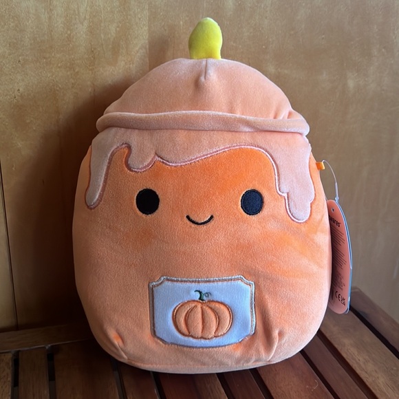 *CROSS LIST* NWT 8” & 5” SET Misha Pumpkin Candle Squishmallows Halloween fall - Picture 8 of 11